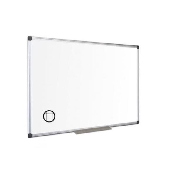 Lavagna magnetica Maya a quadretti - 60 x 90 cm - bianco - Bi-Office