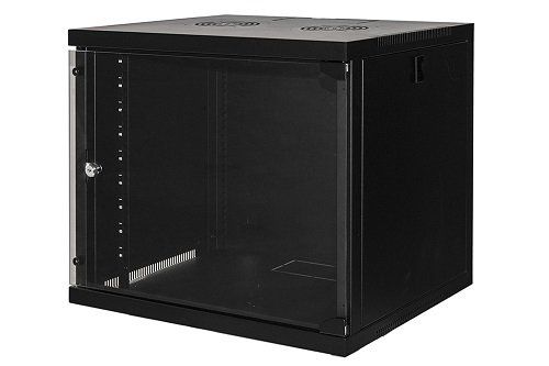 LINK - Rack cabinet - montaggio a parete - nero - 9U - 19"