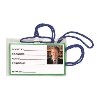 Lebez - Porta badge - cordino (pacchetto di 100)