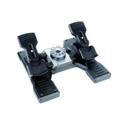 LOGITECH G SAITEK PRO FLIGHT RUDDER PEDALS PEDALIERA PER SIMULATORI DI VOLO