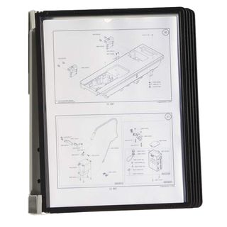 Leggio da parete DURABLE VARIO® MAGNET WALL 5 pannelli A4 nero - 591401