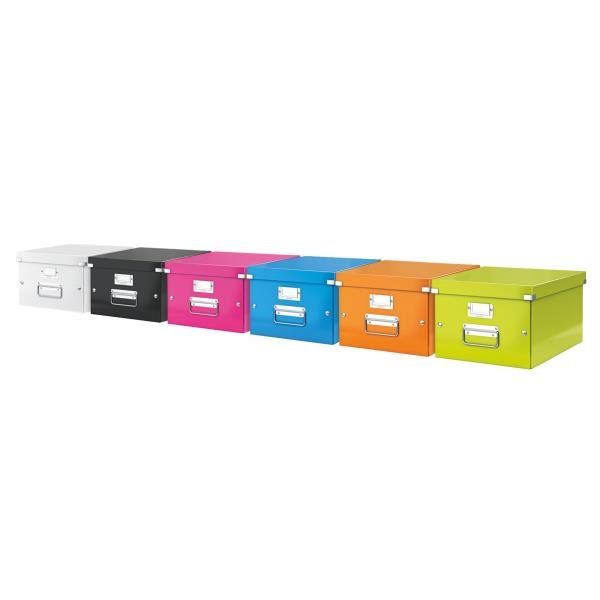 Leitz Click & Store WOW Medium - Scatola per archiviazione - per A4 - rosa meta…