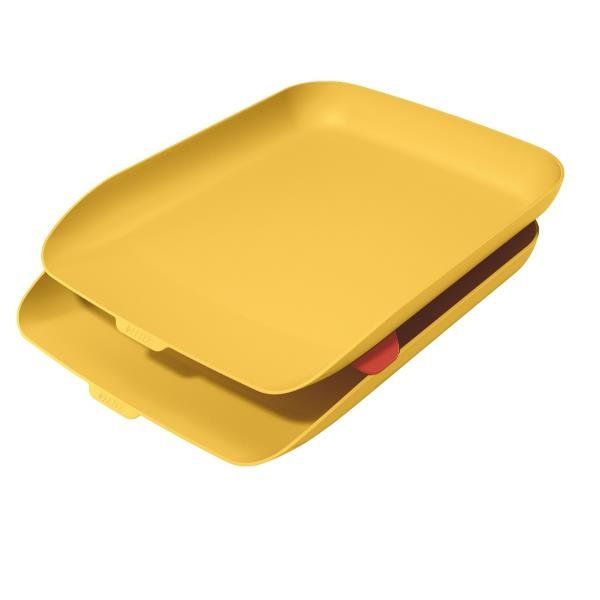 Leitz Cosy - Vassoio per lettere - per A4, C4 - giallo caldo (pacchetto di 2)