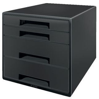 Leitz Recycle - Cassettiera - 4 cassetti - per A4 Maxi - nero