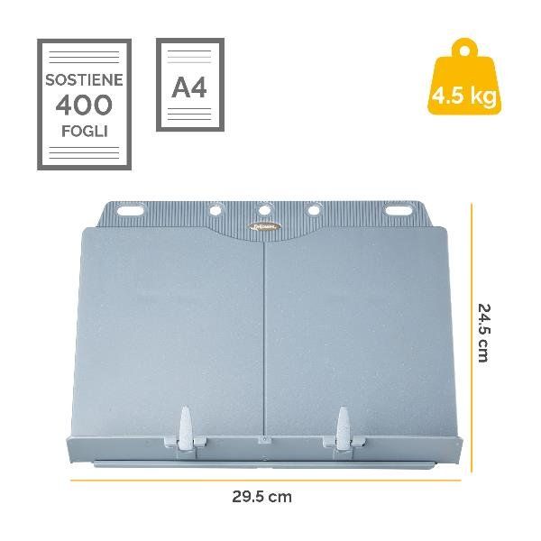 Leggio Booklift - formato A4 - silver - Fellowes