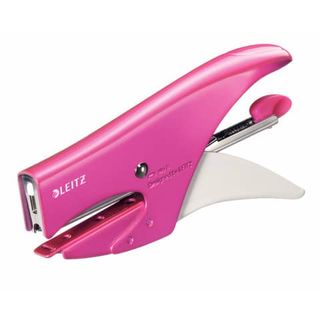 Leitz WOW 5547 - Graffatrice - 15 fogli / 1.5 mm - No.8, 6/4 - metallo - rosa m…