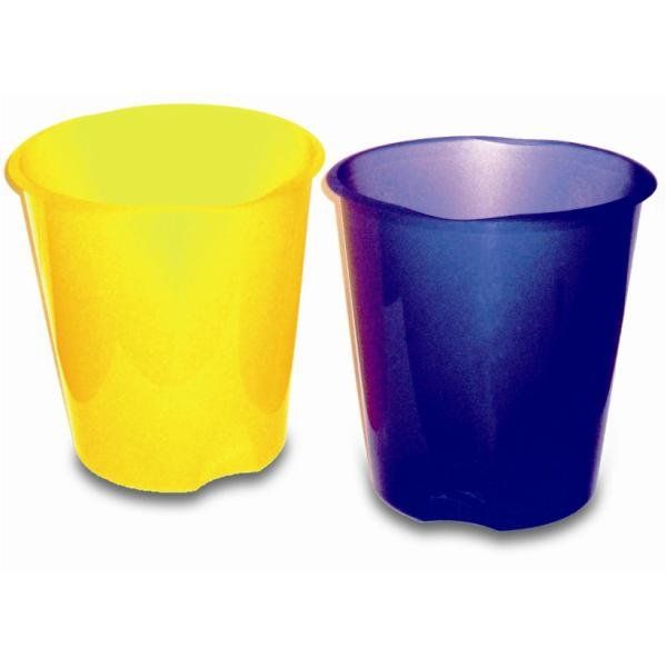 Leonardi - Cestino della spazzatura - ovale - 16.5 L - polipropilene (PP) - blu