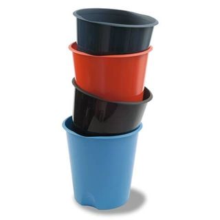 Leonardi - Cestino della spazzatura - ovale - 16.5 L - polipropilene (PP) - nero