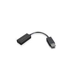Lenovo - Adattatore video - DisplayPort maschio a HDMI femmina - 22.5 cm - nero…