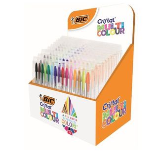 BIC Cristal Multicolor - Penna a sfera - permanente - colori assortiti - 1.6 mm…