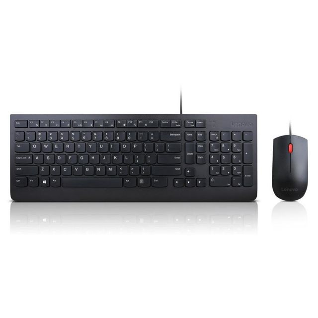 Lenovo Essential Wired Combo - Set mouse e tastiera - USB - USA