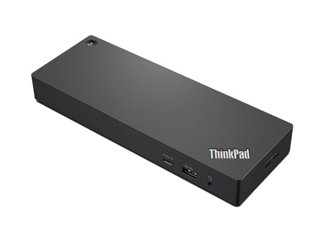 Lenovo ThinkPad Thunderbolt 4 WorkStation Cablato Nero, Rosso