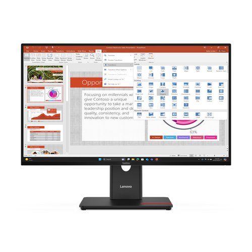 Lenovo ThinkVision T27-40, 68,6 cm (27?), 1920 x 1080 Pixel, Full HD, LED, 6 ms…