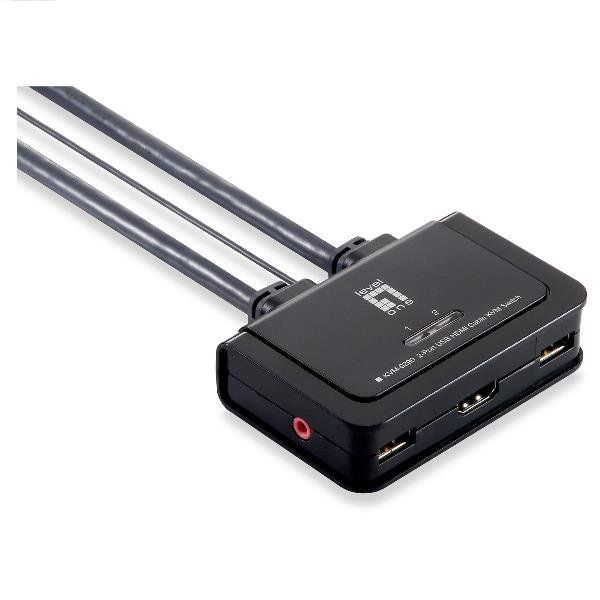 LevelOne KVM-0290 - Switch KVM - 2 x KVM port(s) - 1 utente locale - desktop