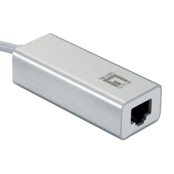 LevelOne USB-0402 - Adattatore di rete - USB-C - Gigabit Ethernet