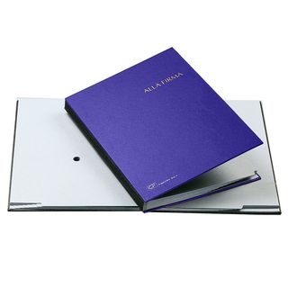 Libro firma - 14 intercalari - 24x34 cm - blu - Fraschini