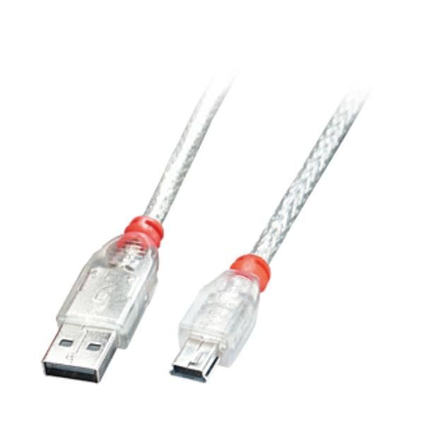 Lindy - Cavo USB - USB (M) a mini-USB Type B (M) - USB 2.0 - 5 m - stampato - t…