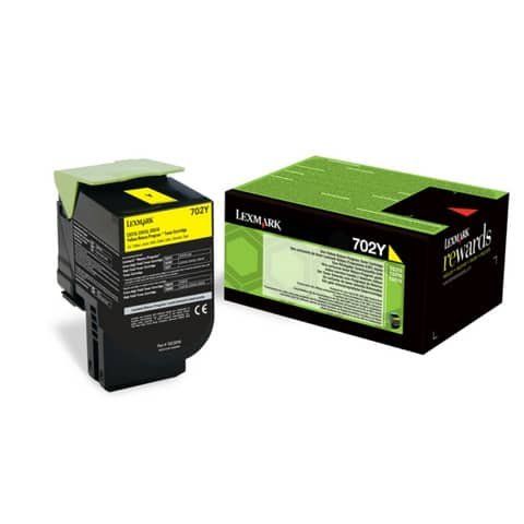 Lexmark 702Y - Giallo - originale - cartuccia toner LCCP, LRP - per Lexmark CS3…