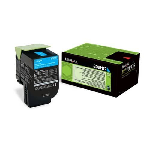 Lexmark 802HC - Alta resa - ciano - originale - cartuccia toner LCCP, LRP - per…