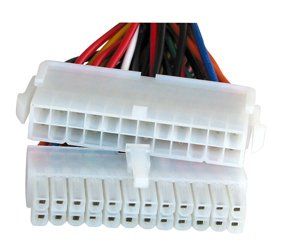 Lindy - Prolunga alimentazione - 24 pin ATX (M) a 24 pin ATX (F) - 44 cm