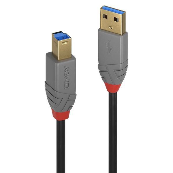 Lindy Anthra Line - Cavo USB - USB Tipo A (M) a USB Type B (M) - USB 3.0 - 5 m