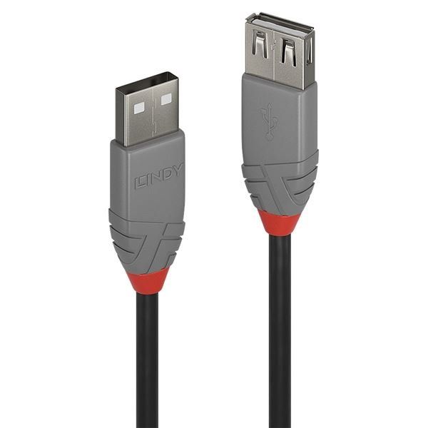 Lindy Anthra Line - Prolunga USB - USB (M) a USB (F) - USB 2.0 - 1 m - di forma…