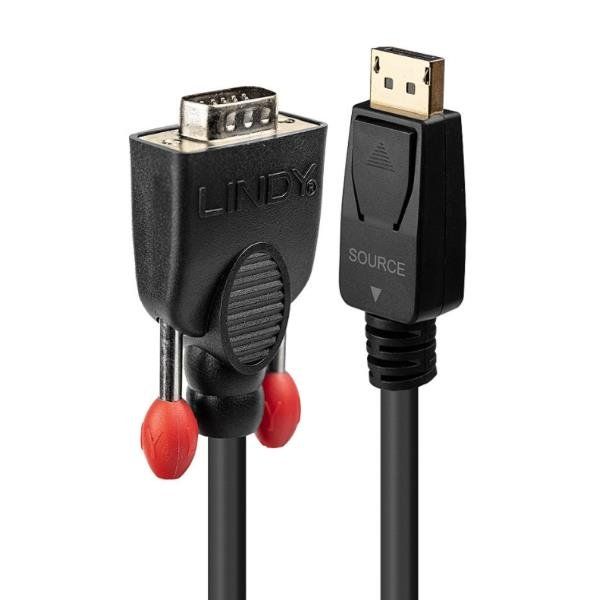 Lindy DisplayPort to VGA Cable - Cavo dello schermo - DisplayPort (M) a HD-15 (…
