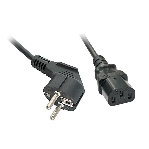 Lindy Schuko IEC Mains Cable - Cavo di alimentazione - CEE 7/7 angolato a IEC 6…