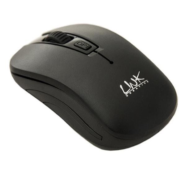 Link - Mouse - 3 pulsanti - senza fili - 2.4 GHz - ricevitore wireless USB - ne…