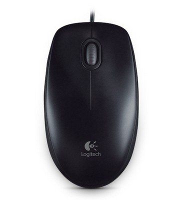Logitech B100 - Mouse - per destrorsi e per sinistrorsi - ottica - 3 pulsanti -…