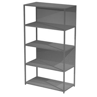 Libreria 5 ripiani Modular - 90 x 44 x 161 cm - struttura metal antracite - ant…