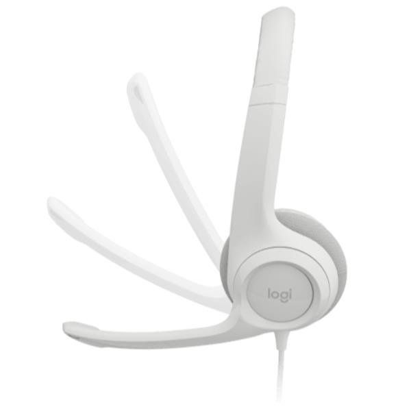 Logitech H390 - Cuffie con microfono - on-ear - cablato - USB-A - Off-White