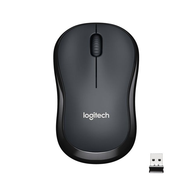 Logitech M220 Silent - Mouse - ottica - 3 pulsanti - senza fili - 2.4 GHz - ric…