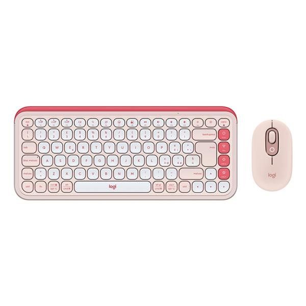 Logitech POP Icon Combo - Set mouse e tastiera - senza fili - Bluetooth LE - QW…