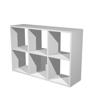 Libreria casellario Rainbow - 6 caselle - 104,1 x 29,2 x 69,8 cm - grigio allum…