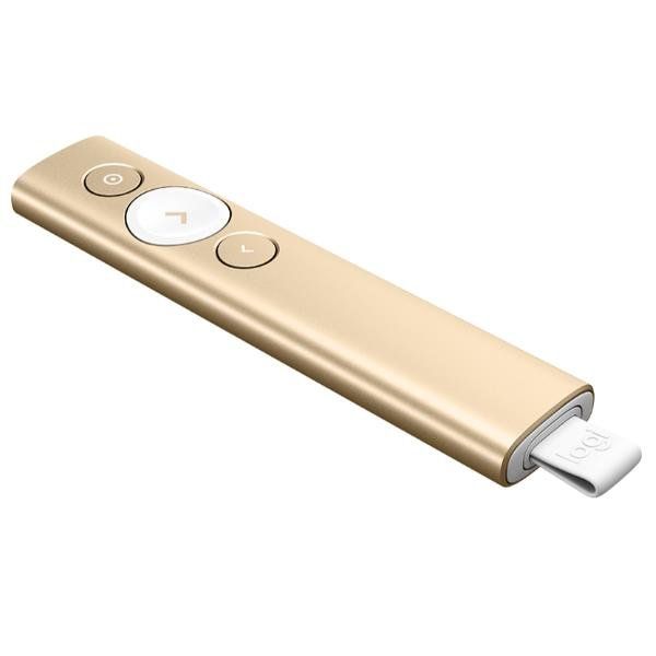 Logitech Spotlight - Telecomando presentazioni - 3 pulsanti - oro