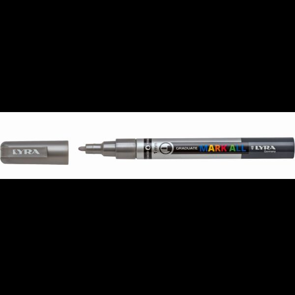 Lyra Graduate Mark All, Argento, Punta a ogiva/sottile, Grigio, Argento, Plasti…
