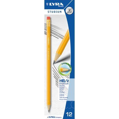 Lyra STUDIUM - Matita - HB - con gomma (pacchetto di 12)