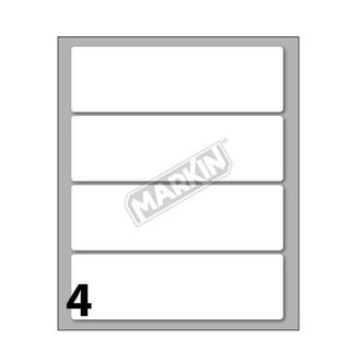 MARKIN ETICHETTE ADESIVE 110X34 mm BIANCO CONF 40 Pz.