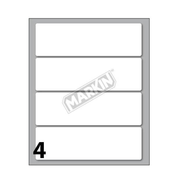 MARKIN ETICHETTE ADESIVE 110X34 mm BIANCO CONF 40 Pz.