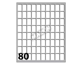 MARKIN ETICHETTE ADESIVE 16X10 mm BIANCO CONF 800 Pz.