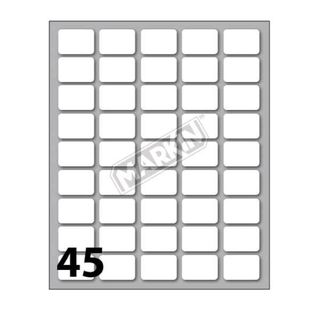 MARKIN ETICHETTE ADESIVE 21X14 mm BIANCO CONF 450 Pz.