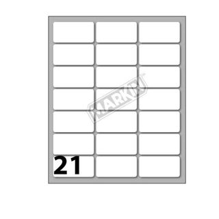 MARKIN ETICHETTE ADESIVE 37X19 mm BIANCO CONF 210 Pz.