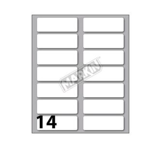 MARKIN ETICHETTE ADESIVE 52X18 mm BIANCO CONF 140 Pz.