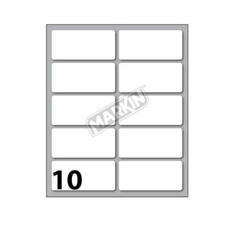 MARKIN ETICHETTE ADESIVE 56 X 26 mm BIANCO CONF 100 Pz.