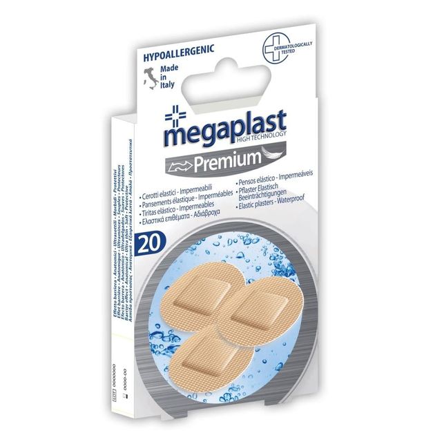 MEGAPLAST PREMIUM ML 20 COROTTI PREMIUM 2.5X2.5CM IMPERMEABILI 1PZ=(1PZ)
