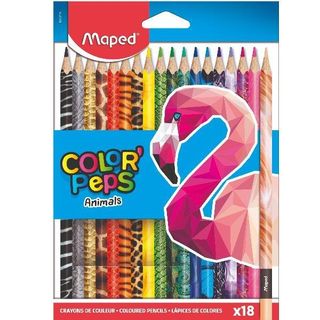 Maped Color'Peps Animals - Pastello colorato - colori assortiti (pacchetto di 1…