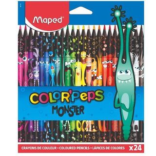 Maped Color'Peps Monster - Pastello colorato - colori assortiti (pacchetto di 2…