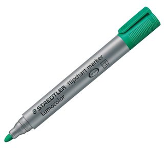 Marcatore Lumocolor Flipchart 356 - a base d'acqua - punta tonda 2 mm - verde -…
