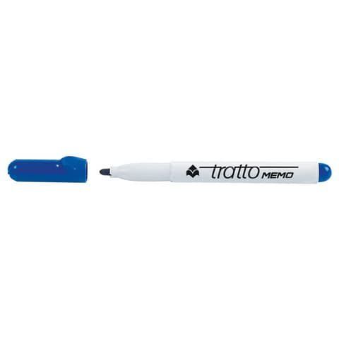 Marcatore Tratto Memo blu p/tonda 4 0 mm tratto 1 0-2 5 mm inchiostro cancellab…